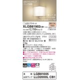 パナソニック　XLGB81902CB1　ブラケット 壁直付型 LED(電球色) 入隅コーナー用 拡散 ツマミネジ方式 調光(ライコン別売) 乳白