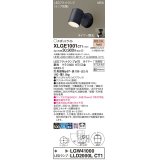 パナソニック XLGE1001CT1(ランプ別梱) スポットライト LED(電球色) 天井・壁直付型 屋外用 拡散 LEDランプ交換型 パネル付型 防雨型 オフブラック