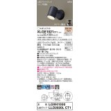 パナソニック XLGE1021CT1(ランプ別梱) スポットライト LED(電球色) 天井・壁直付型 屋外用 集光24度 LEDランプ交換型 パネル付型 防雨型 オフブラック