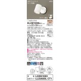 パナソニック XLGE1030CT1(ランプ別梱) スポットライト LED(電球色) 天井・壁直付型 屋外用 集光24度 LEDランプ交換型 パネル付型 防雨型 ホワイト