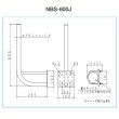 画像2: サン電子　NBS-600J　ベランダ取付金具 ベランダ・壁面共用 アンテナ建柱資材 [￡] (2)