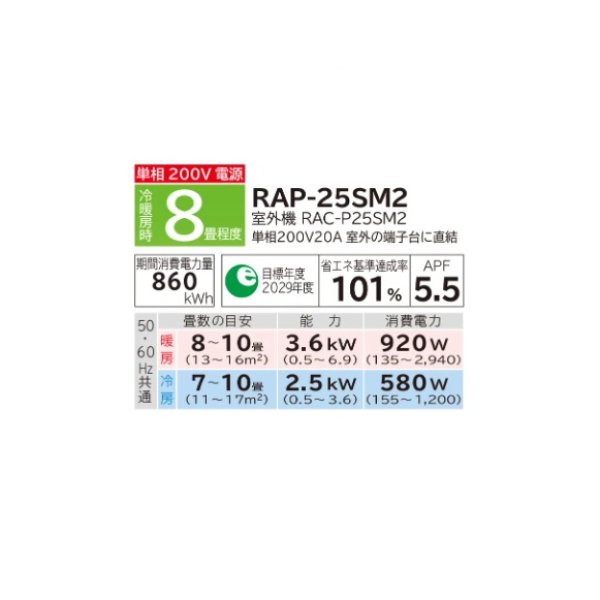 画像2: ハウジングエアコン 日立 RAP-25SM2 1方向天井カセットタイプ 8畳程度 単相200V 本体のみ (RAP-25SC2の後継品) [♪●] (2)