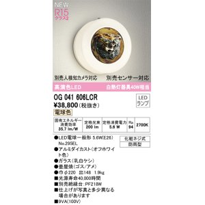 画像: オーデリック OG041606LCR(ランプ別梱) エクステリア ポーチライト LEDランプ 電球色 高演色LED 防雨型