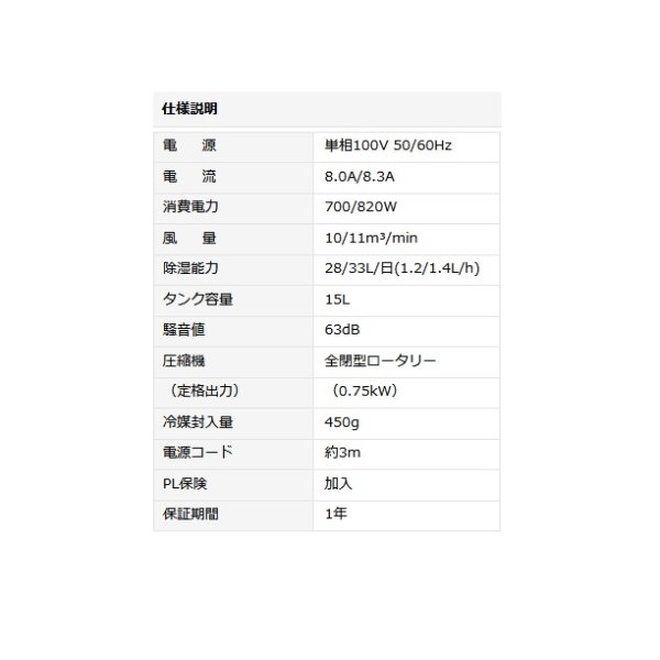 画像4: ナカトミ DM-15C 除湿機 (湿度制御付き) 単相100V [♪] (4)