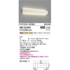 コイズミ照明 AB52393 ブラケットライト 非調光 LED一体型 電球色 配光