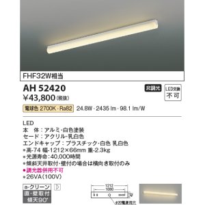 コイズミ照明 AH54185 ベースライト 非調光 LED一体型 電球色 直付・壁