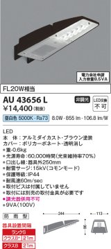 画像: コイズミ照明　AU43656L　防犯灯 LED一体型 昼白色 防雨型 ブラウン