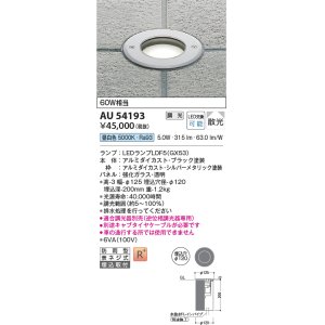 コイズミ照明 AU54196 アウトドアライト 埋込穴φ120 非調光 LEDランプ