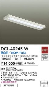 画像: 大光電機(DAIKO)　DCL-40245W　シーリング LED内蔵 非調光 昼白色 棚下付専用