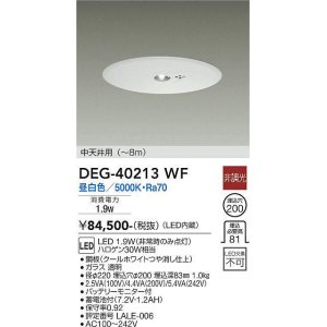 大光電機(DAIKO) DEG-41013WE 防災照明 非常灯 埋込穴φ150 非調光 昼