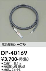 画像: 大光電機(DAIKO)　DP-40169　部材 電源接続ケーブル 全長1ｍ 終端コネクタ付