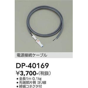 画像: 大光電機(DAIKO)　DP-40169　部材 電源接続ケーブル 全長1ｍ 終端コネクタ付