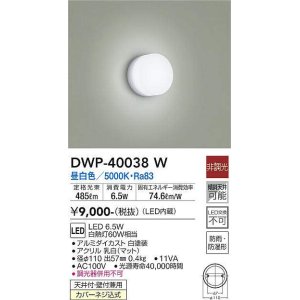 大光電機(DAIKO) DWP-40636W アウトドアライト 防犯灯 LED内蔵 非調光