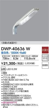 画像: 大光電機(DAIKO)　DWP-40636W　アウトドアライト 防犯灯 LED内蔵 非調光 昼白色 防雨形