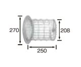 画像: 長府/サンポット 石油暖房機 関連部材　FGLW-2-2　給排気筒保護ガード [♪▲]