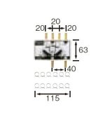 画像: 長府/サンポット 石油暖房機 関連部材　FHH-2V2　調整弁ヘッダー[♪▲]