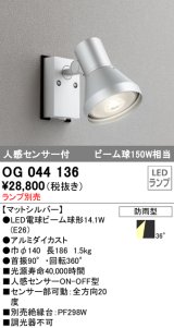 画像: スポットライトエクステリア オーデリック　OG044136　LED電球ビーム球形 LEDランプ別売