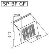 画像: ルームエアコン 日立　SP-BF-GF　部材 吹出口フード