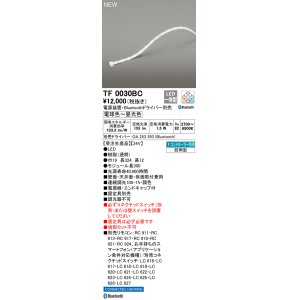 画像: オーデリック TF0030BC 間接照明 テープライト 長300 調光調色 Bluetooth リモコン・電源装置・ドライバー別売 LED一体型 電球色〜昼光色 防雨型 受注生産品 [§]