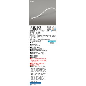 画像: オーデリック TF0051BC 間接照明 テープライト 長510 調光調色 Bluetooth リモコン・電源装置・ドライバー別売 LED一体型 電球色〜昼光色 防雨型 受注生産品 [§]