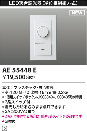 画像1: コイズミ照明 AE55448E 部品 ライトコントローラ ホワイト (1)