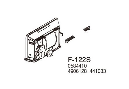 画像1: コロナ 石油暖房機部材　F-122S　アグレシオ専用別売部材 背面カバーＳ [■【本体同時購入のみ】] (1)