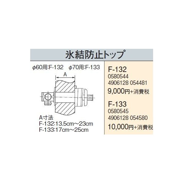 画像1: 石油暖房機部材 コロナ　F-132　暖房機器別売部材 氷結防止トップ [■【本体同時購入のみ】] (1)