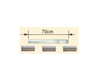 画像1: コロナ 石油暖房機部材 　F-16S　60cm用給排気筒セット   [■【本体同時購入のみ】] (1)