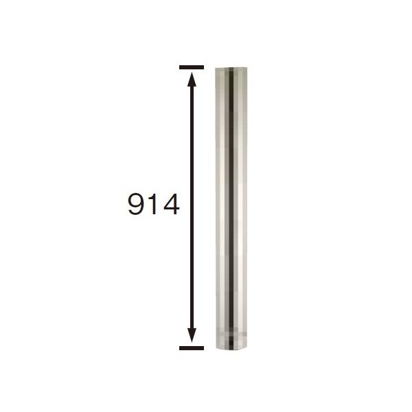 画像1: 長府/サンポット 石油暖房機 関連部材　SS-35A-1　直筒[♪■] (1)